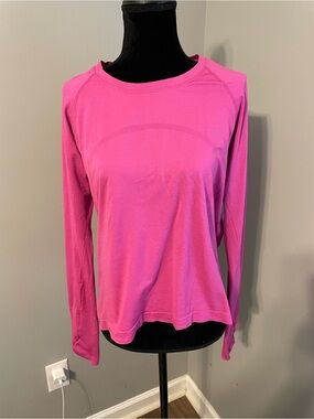 lululemon Swiftly tech pink long Sleeve Performance Tee